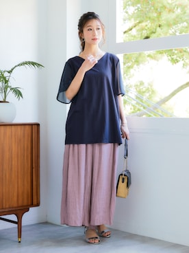 「pattok」｜nissen Ladies Modelsさん（レディース・160cm）の夏コーディネート