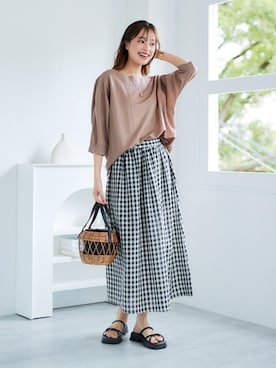 「pattok」｜nissen Ladies Modelsさん（レディース・167cm）の夏コーディネート