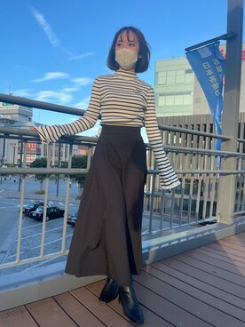 「フレアスリーブ」｜INGNI__tomokaさん（レディース・150cm）の秋コーディネート