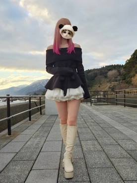 なかむらさん（レディース・155cm）の冬コーディネート