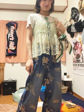 「Green　Parks（グリーンパークス）のアイテム」を使った、フルーツポンチ侍さん（レディース・153cm）の夏コーディネート