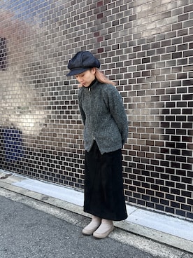 「arth（アース）のアイテム」を使った、ミカさん（レディース・155cm）の冬コーディネート