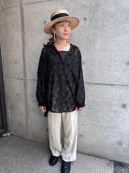 セール】Chapeau d' O Bao Canotier Wide / シャポードオー