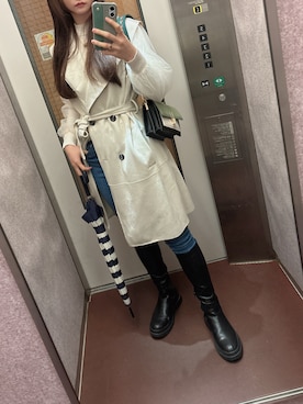 「AZUL（アズール）のアイテム」を使った、yura196さん（レディース・164cm）の春コーディネート