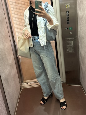 「GAP（ギャップ）のアイテム（ジャケット/アウター）」を使った、yura196さん（レディース・164cm）の春コーディネート