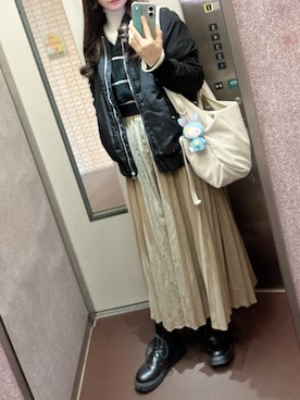 「AZUL（アズール）のアイテム」を使った、yura196さん（レディース・164cm）の春コーディネート