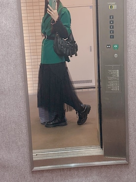 「AZUL（アズール）のアイテム」を使った、yura196さん（レディース・164cm）の春コーディネート