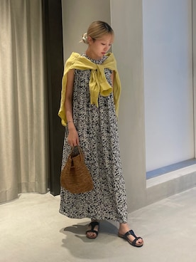「PLAKTON（プラクトン）のアイテム」を使った、とみさん（レディース・157cm）の夏コーディネート