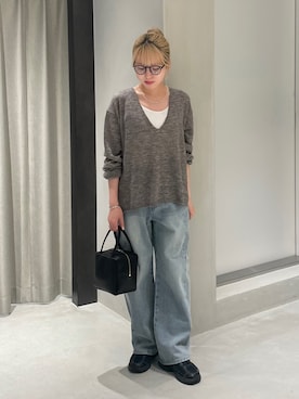 「NIKE（ナイキ）のNIKE　V5 RNR（スニーカー、ブラック系）」を使った、とみーさん（レディース・157cm）の夏コーディネート