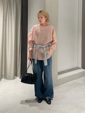「URBAN RESEARCH DOORS（アーバンリサーチドアーズ）のビット付きローファー（ローファー、ブラック系）」を使った、とみーさん（レディース・157cm）の秋コーディネート