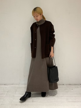 「アイテム（ワンピース）」を使った、wtomyさん（レディース・157cm・20代）の秋コーディネート
