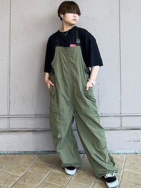「アイテム（オールインワン・サロペット）」を使った、美妃さん（レディース・158cm・20代）の夏コーディネート