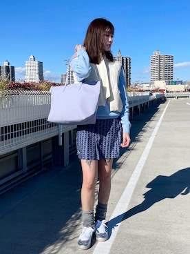 「アイテム（ダウンベスト）」を使った、moeさん（レディース・164cm）の冬コーディネート