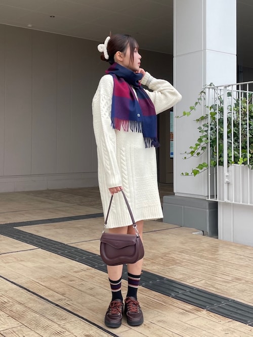 セール】メリノウールブロックチェックマフラー（マフラー）｜LACOSTE