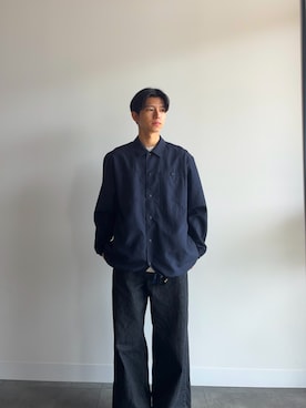 「Lee（リー）のアイテム（パンツ）」を使った、門山拓未さん（メンズ・167cm）の春コーディネート