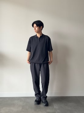 「On（オン）のアイテム（シューズ）」を使った、門山拓未さん（メンズ・167cm）の春コーディネート