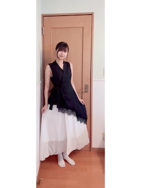 「SNIDEL（スナイデル）のアイテム」を使った、yu6122さん（レディース・162cm）の夏コーディネート