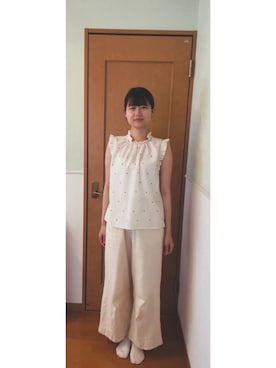 「Honeys（ハニーズ）のアイテム」を使った、yu6122さん（レディース・162cm）の夏コーディネート