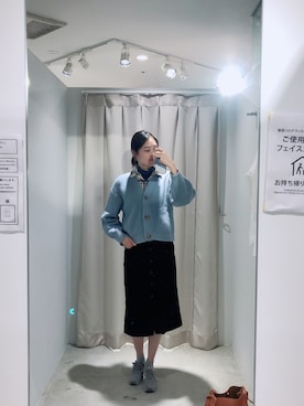 「H&M（エイチ・アンド・エム）のアイテム（カーディガン/ボレロ）」を使った、chiling さん（レディース・170cm）の秋コーディネート