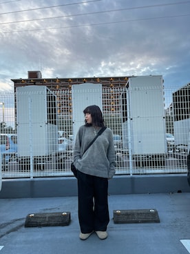 「大学生コーデ」｜「アイテム（スリッポン）」を使った、杏さん（レディース・155cm）の秋コーディネート