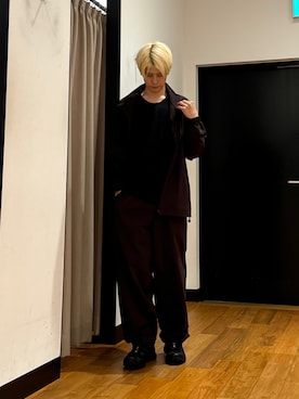 「ナイロンパンツ」｜鎌田　真平さん（メンズ・172cm）の秋コーディネート