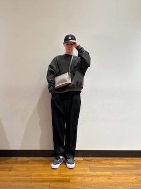 「ur」｜「アイテム（キャップ）」を使った、鎌田　真平さん（メンズ・172cm）の春コーディネート