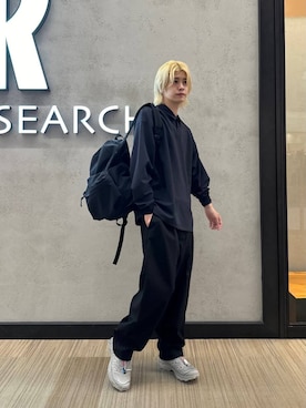 「アイテム（バックパック/リュック）」を使った、鎌田　真平さん（メンズ・172cm）の夏コーディネート