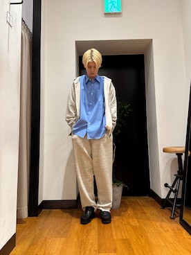 「アイテム（その他シューズ）」を使った、鎌田　真平さん（メンズ・172cm）の秋コーディネート