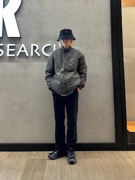 「ノースフェイス」｜「アイテム（ブルゾン）」を使った、鎌田　真平さん（メンズ・172cm）の秋コーディネート