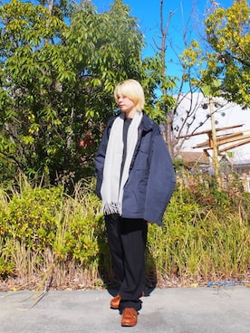 鎌田　真平さん（メンズ・172cm）の冬コーディネート