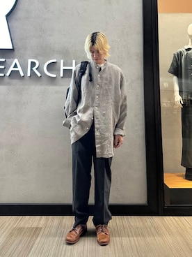 「アイテム（バックパック/リュック）」を使った、鎌田　真平さん（メンズ・172cm）の夏コーディネート