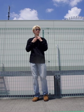 「アイテム（その他シューズ）」を使った、鎌田　真平さん（メンズ・172cm）の夏コーディネート