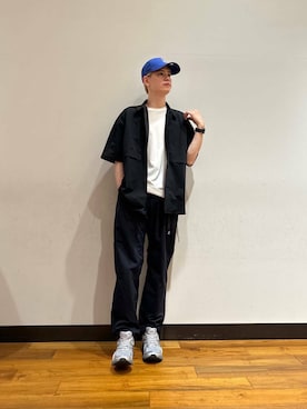 「アーバンリサーチ」｜「アイテム（キャップ）」を使った、鎌田　真平さん（メンズ・172cm）の春コーディネート