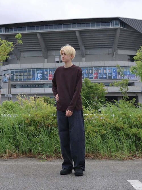 『別注』crepuscule×UR　Washi Knit Long-Sleeve T-shirts