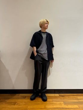「URBAN RESEARCH（アーバンリサーチ）のアイテム（パンツ）」を使った、鎌田　真平さん（メンズ・172cm）の夏コーディネート