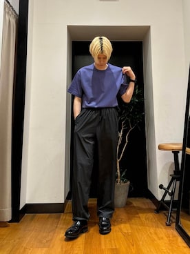 「URBAN RESEARCH（アーバンリサーチ）のアイテム（パンツ）」を使った、鎌田　真平さん（メンズ・172cm）の夏コーディネート