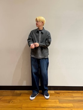 「URBAN RESEARCH（アーバンリサーチ）のアイテム（ブルゾン）」を使った、鎌田　真平さん（メンズ・172cm）の冬コーディネート