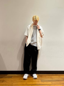 「ur」｜「アイテム（スニーカー）」を使った、鎌田　真平さん（メンズ・172cm）の春コーディネート