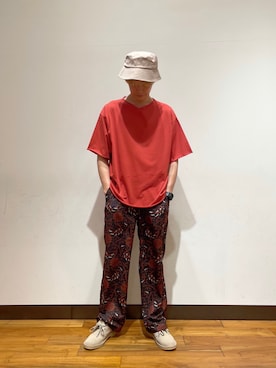 「URBAN RESEARCH Sonny Label（アーバンリサーチサニーレーベル）のアイテム（帽子）」を使った、鎌田　真平さん（メンズ・172cm）の夏コーディネート