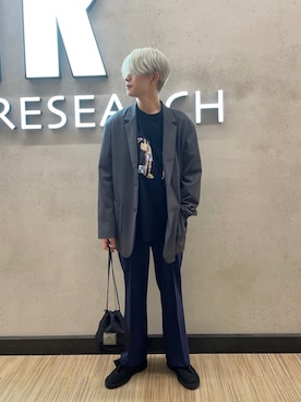 鎌田　真平さん（メンズ・172cm）の冬コーディネート