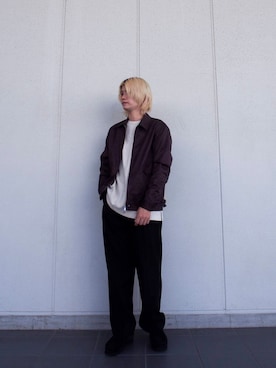 「秋服」｜「アイテム（その他アウター）」を使った、鎌田　真平さん（メンズ・172cm）の秋コーディネート