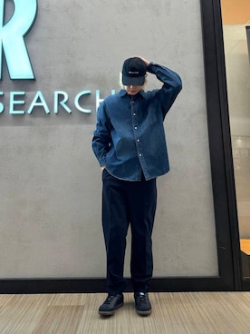 「URBAN RESEARCH（アーバンリサーチ）のアイテム（帽子）」を使った、鎌田　真平さん（メンズ・172cm）の冬コーディネート