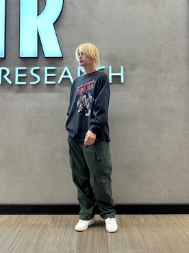 「Reebok（リーボック）のアイテム」を使った、鎌田　真平さん（メンズ・172cm）の夏コーディネート