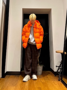 「アーバンリサーチ」｜「アイテム（その他アウター）」を使った、鎌田　真平さん（メンズ・172cm）の冬コーディネート