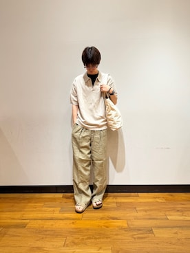 鎌田 真平さん(メンズ・172cm)の春コーディネート