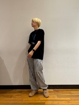 「URBAN RESEARCH（アーバンリサーチ）のアイテム（パンツ）」を使った、鎌田　真平さん（メンズ・172cm）の夏コーディネート