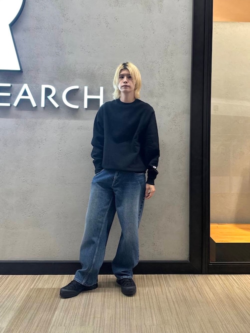 別注　champion リバースウィーブ スモールロゴ　BLACK 別注』LOWERCASE×Champion リバースウィーブ（スウェット