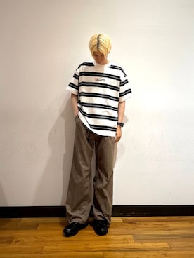 「アーバンリサーチ」｜「アイテム（ローファー）」を使った、鎌田　真平さん（メンズ・172cm）の夏コーディネート