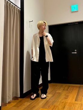 「URBAN RESEARCH（アーバンリサーチ）のアイテム（パンツ）」を使った、鎌田　真平さん（メンズ・172cm）の夏コーディネート