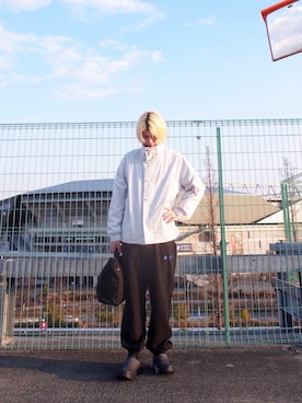 「URBAN RESEARCH（アーバンリサーチ）のアイテム（ブルゾン）」を使った、鎌田　真平さん（メンズ・172cm）の冬コーディネート